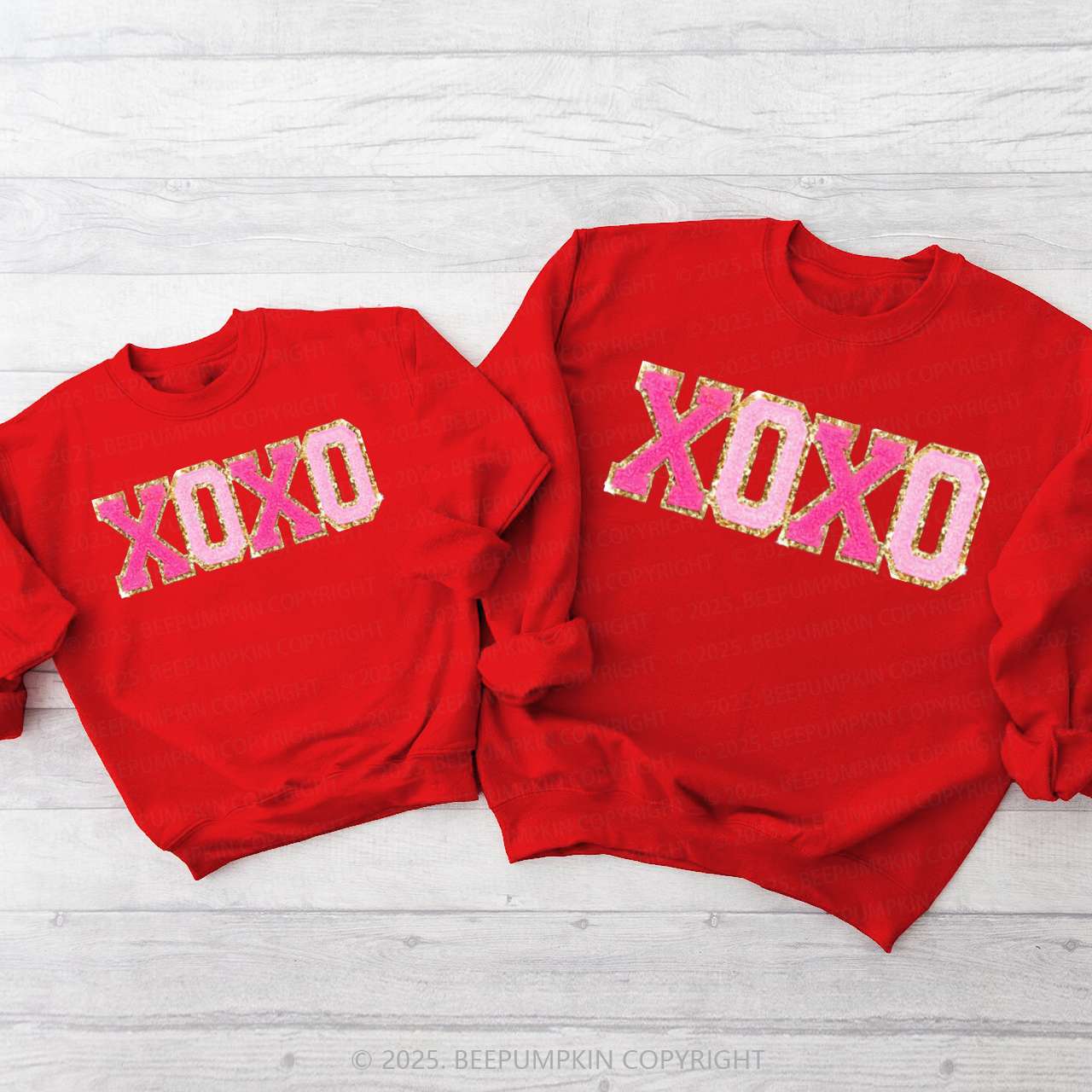 XOXO Valentines Day Sweetheart Matching Sweatshirts