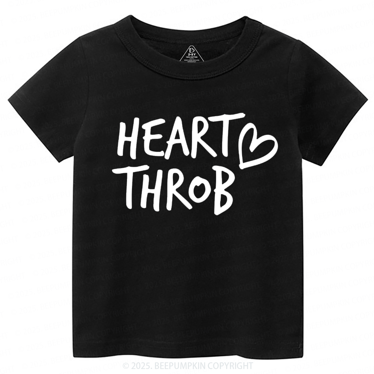 Heart Throb Valentines Day Toddler&Kids Tees Beepumpkin