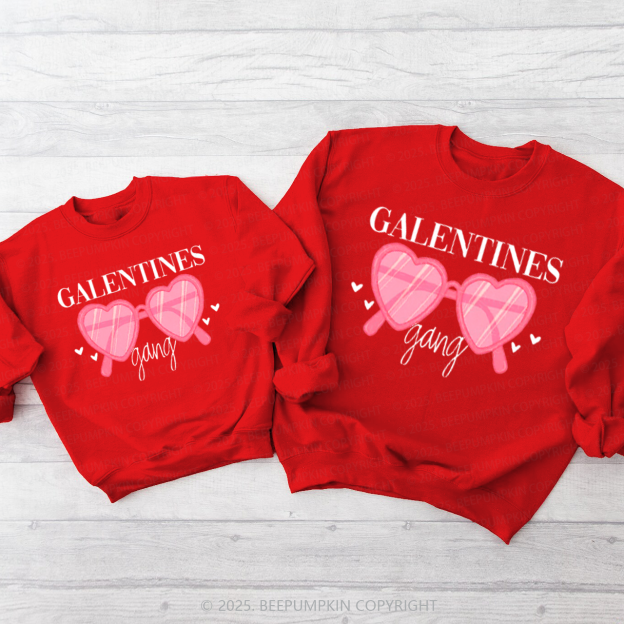 Galentines Gang Sweetheart Matching Sweatshirts