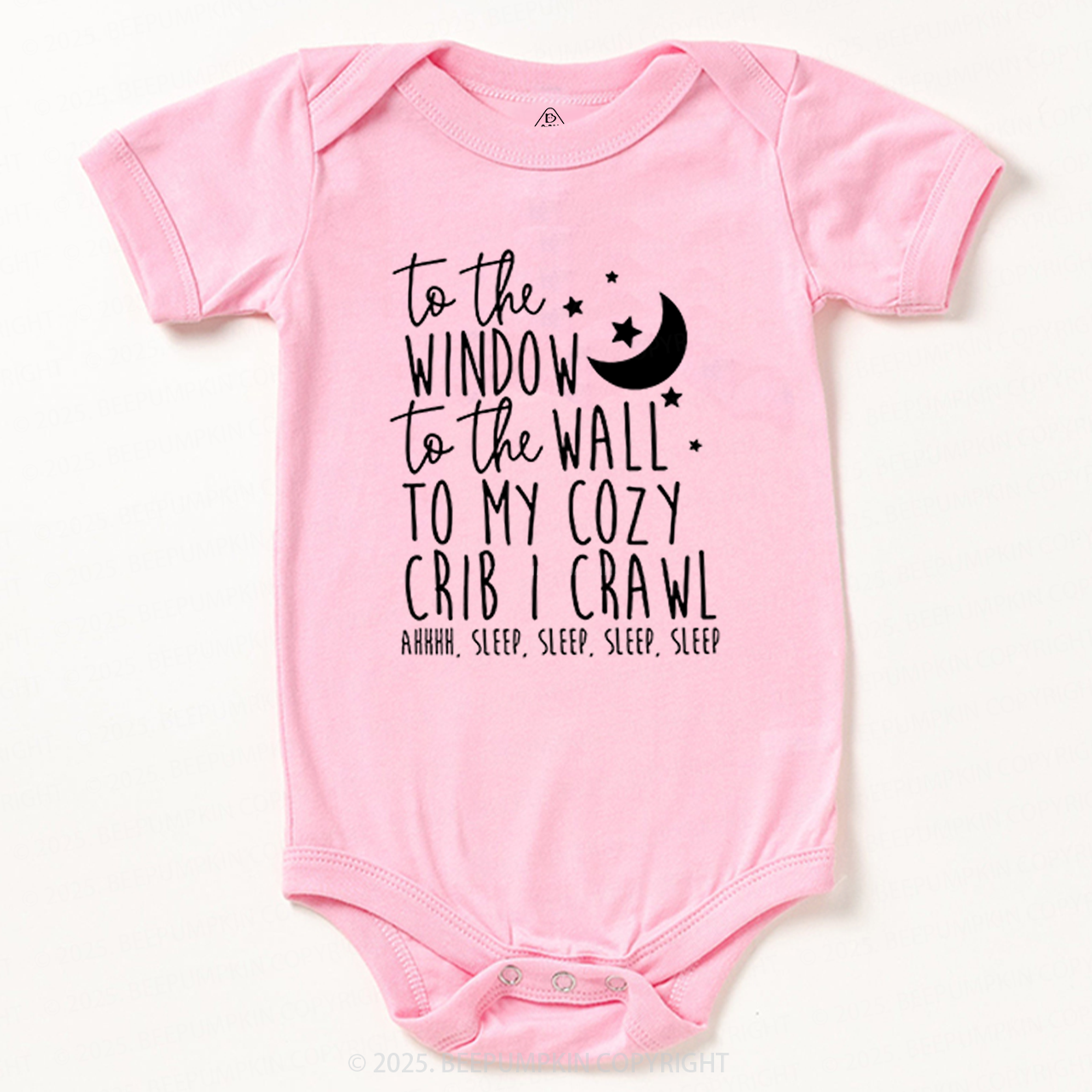 To The Window To The Wall To My Cozy Crib I Crawl Bodysuit Beepumpkin