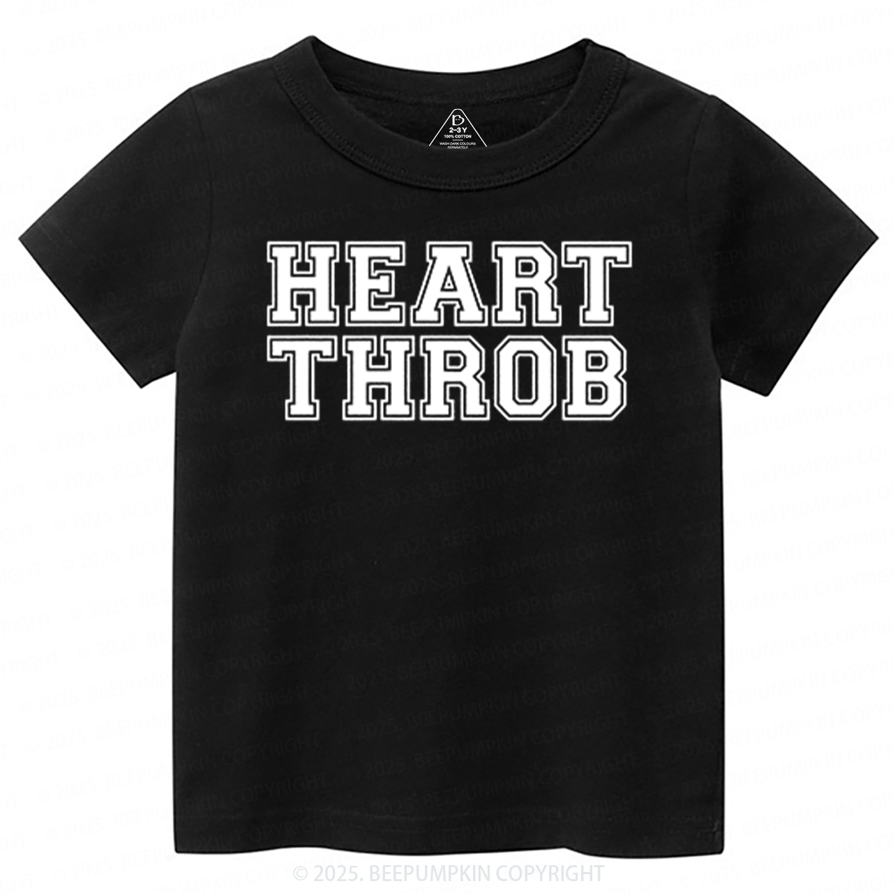Heart Throb Valentine's Day Toddler&Kid's Tees Beepumpkin 2