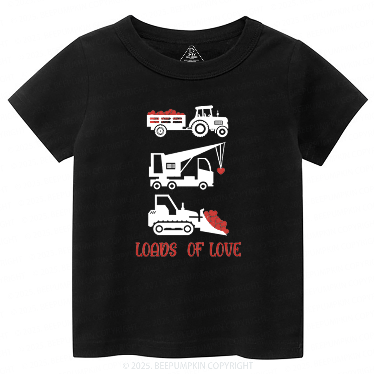 Loads of Love Valentine's Day Toddler&Kid's Tees Beepumpkin 2