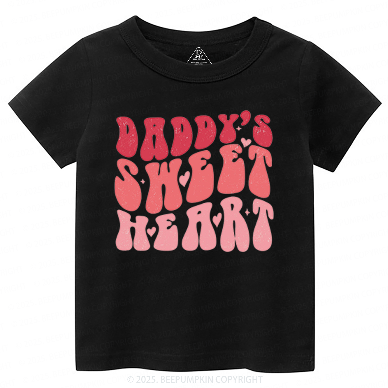 Daddy's Sweet Heart Valentine's Day Toddler&Kid's Tees Beepumpkin