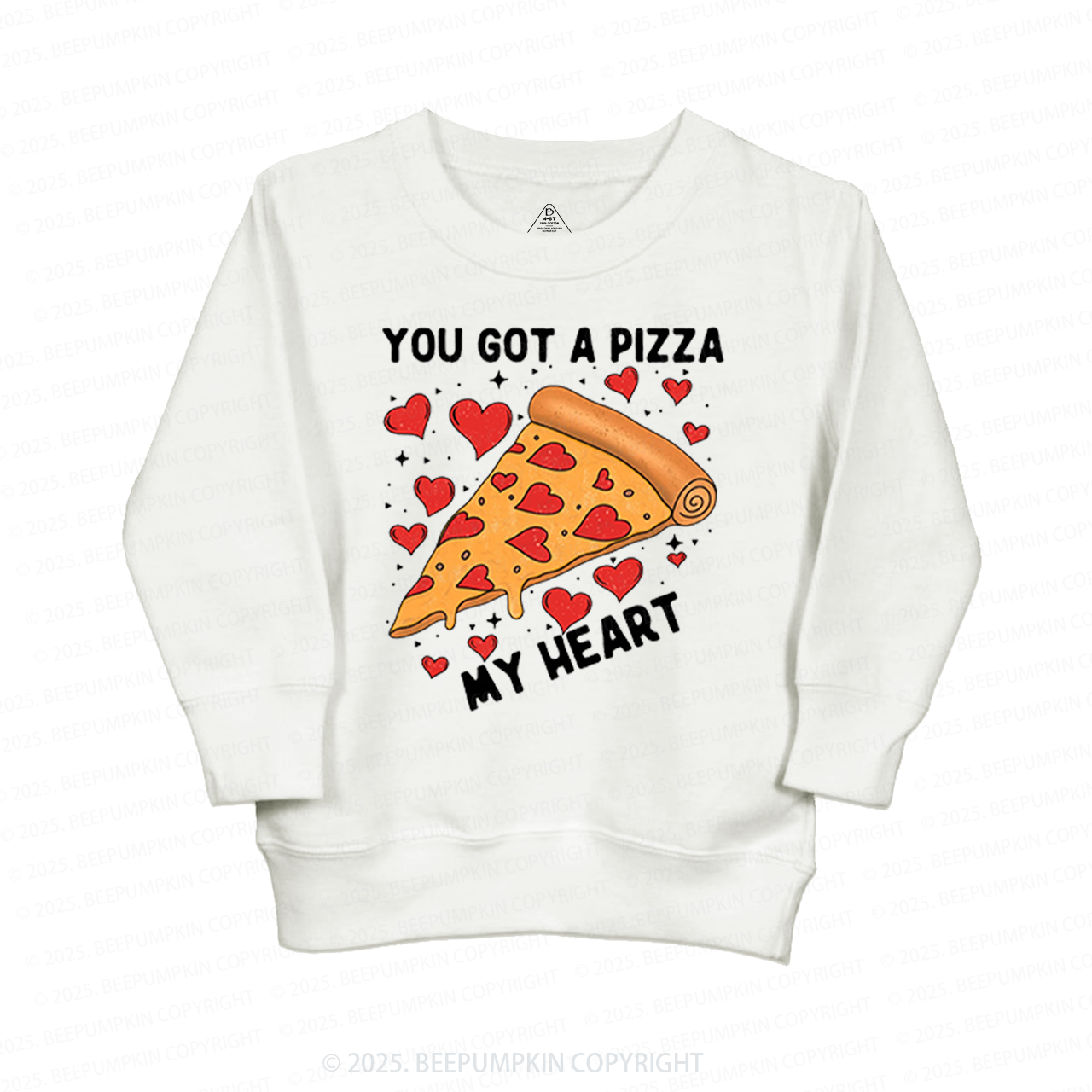 You Got A Pizza My Heart Heart Valentine's Day Kid's Sweatshirt