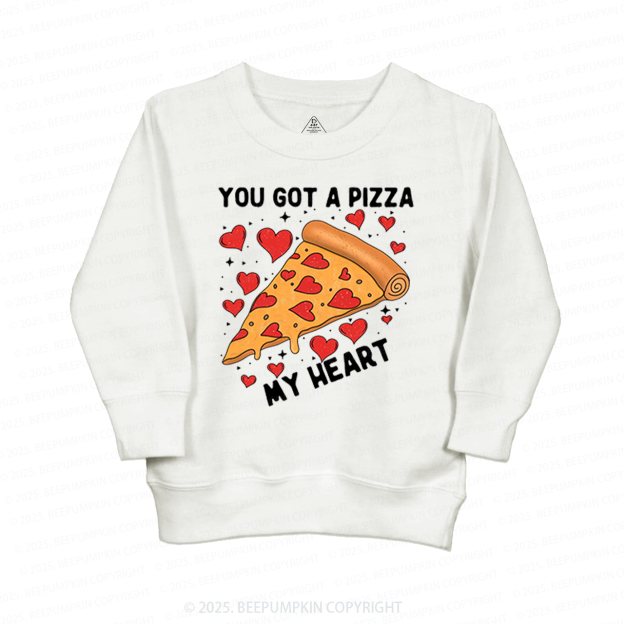 You Got A Pizza My Heart Heart Valentine's Day Kid's Sweatshirt