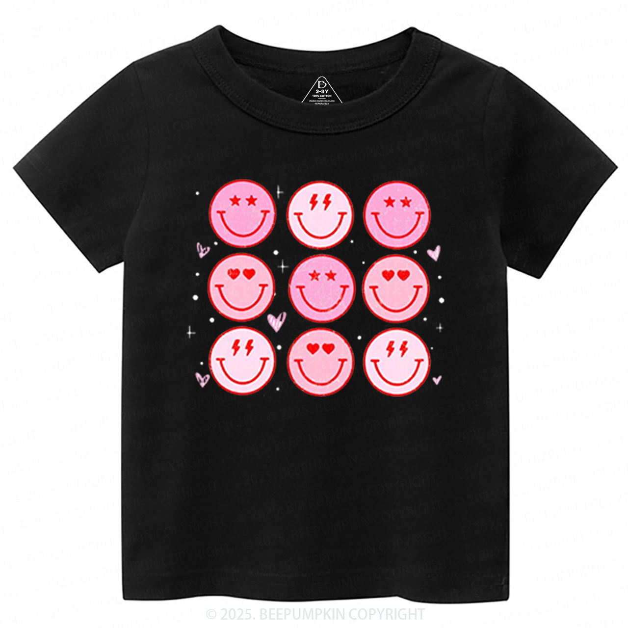 Groovy Heart Valentine's Day Toddler&Kid's Tees Beepumpkin