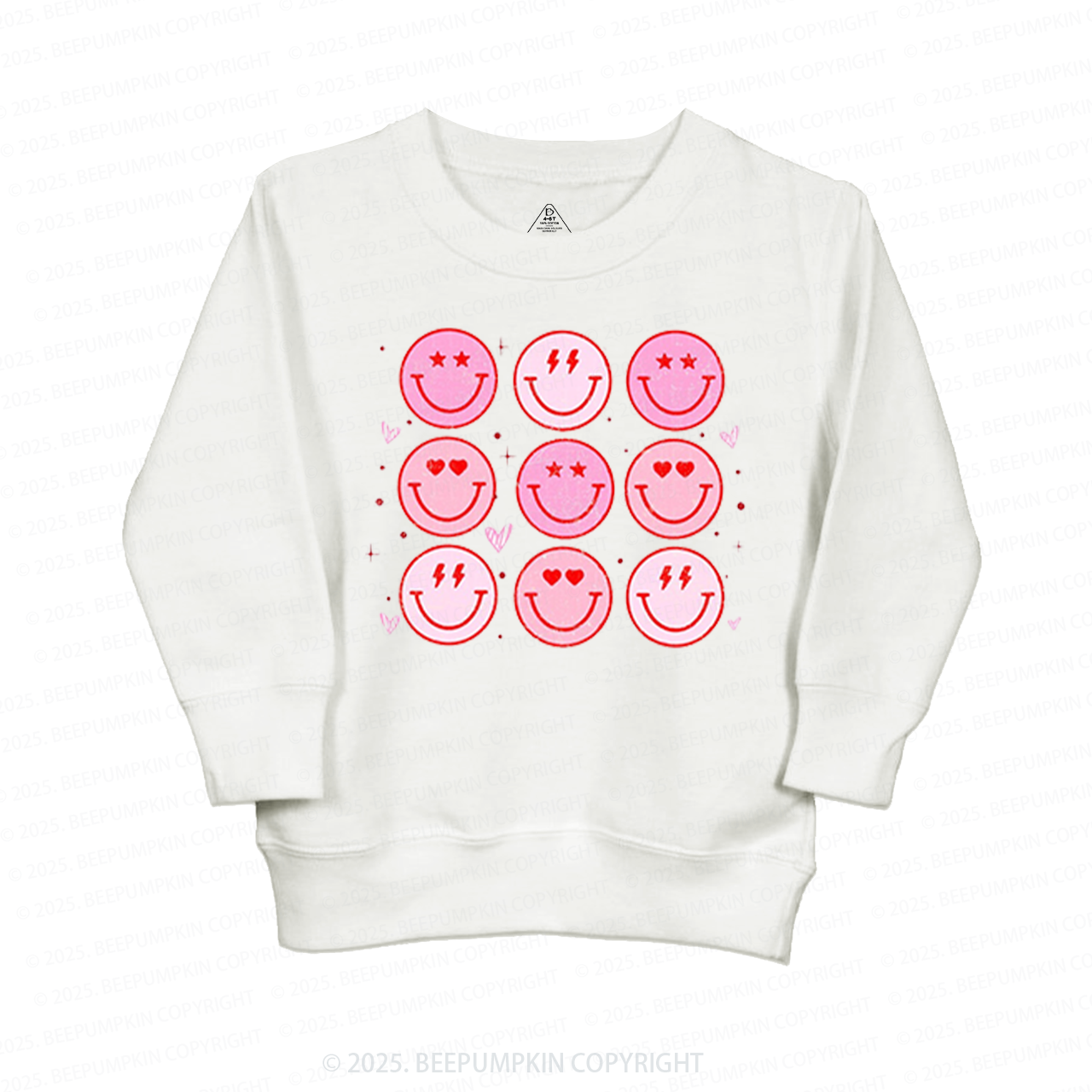 Groovy Heart Valentine's Day Kid's Sweatshirt