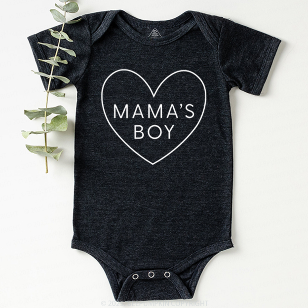 Mama's Boy Valentine's Day Bodysuit Beepumpkin