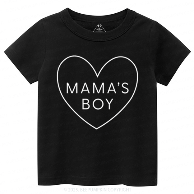 Mama's Boy Valentine's Day Toddler&Kid's Tees Beepumpkin