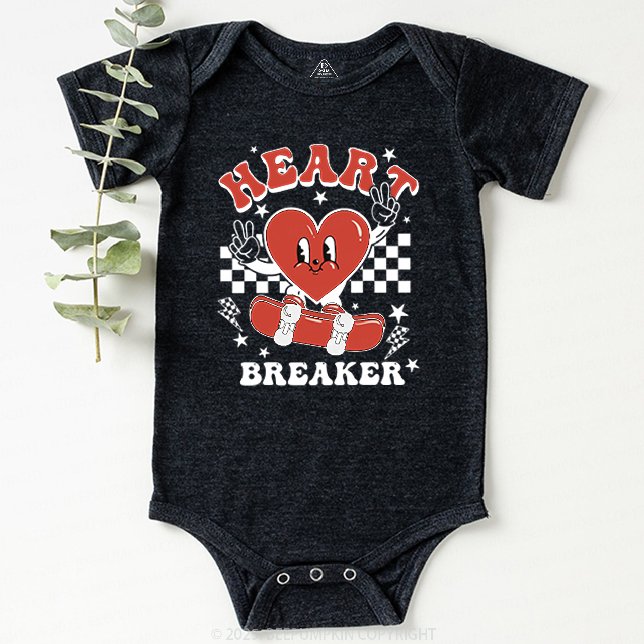 Heart Breaker Valentine's Day Bodysuit Beepumpkin 2