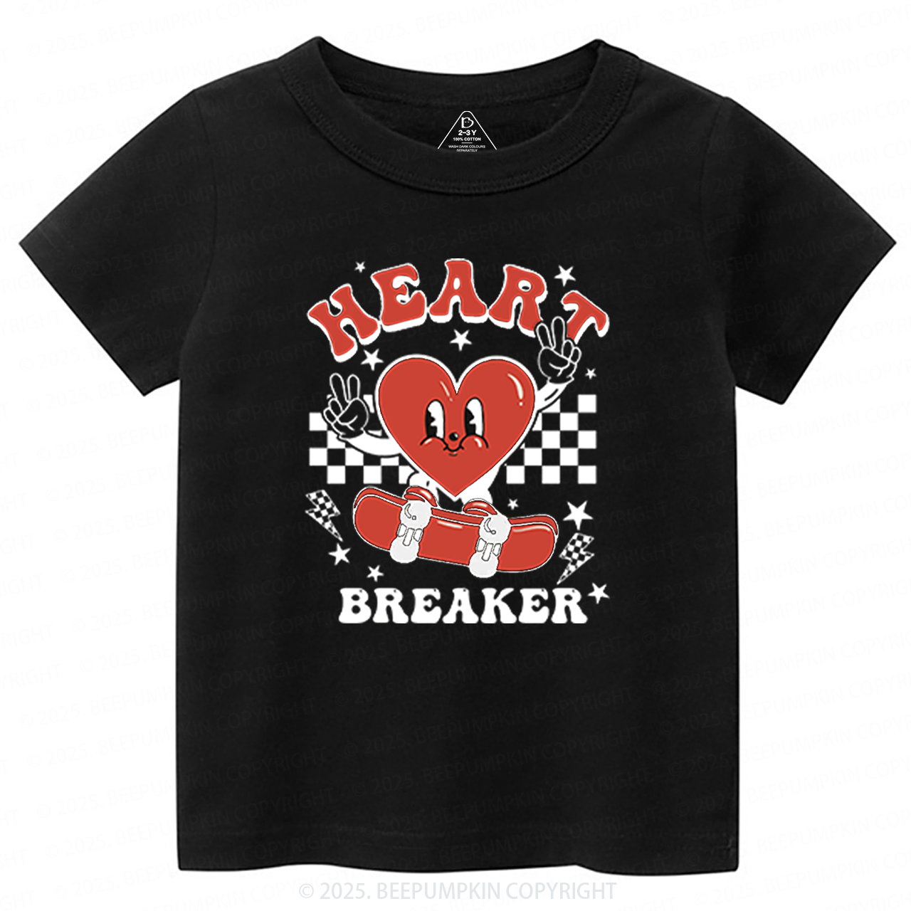 Heart Breaker Valentine's Day Toddler&Kid's Tees Beepumpkin 2