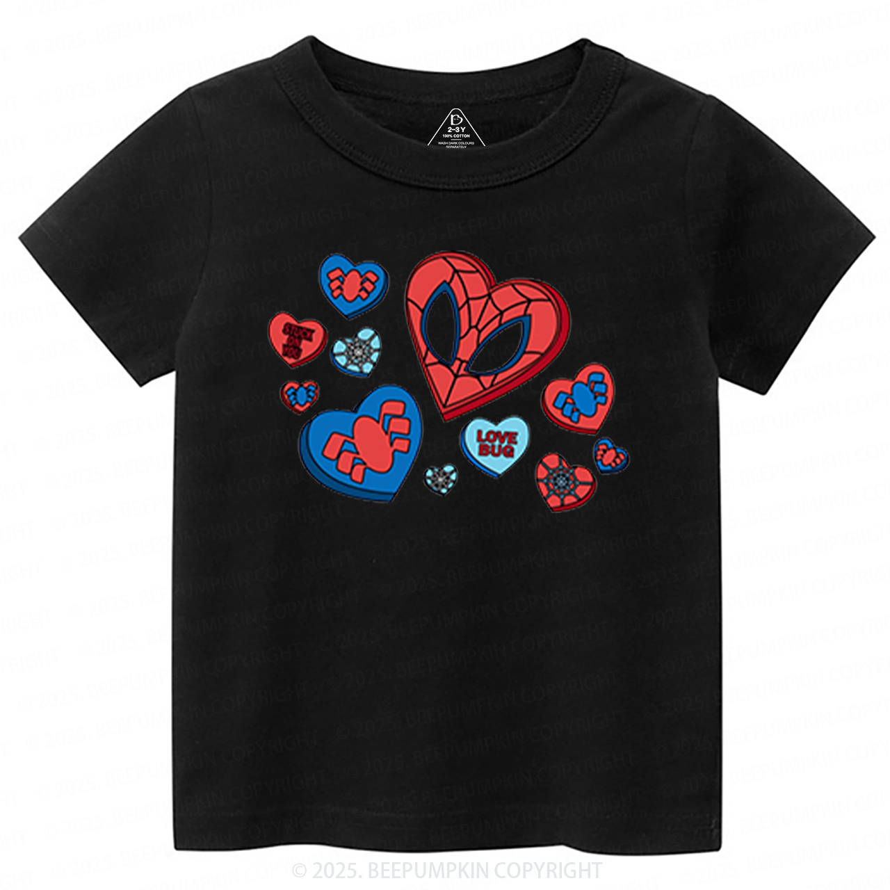 Superhero Valentine's Day Toddler&Kid's Tees Beepumpkin