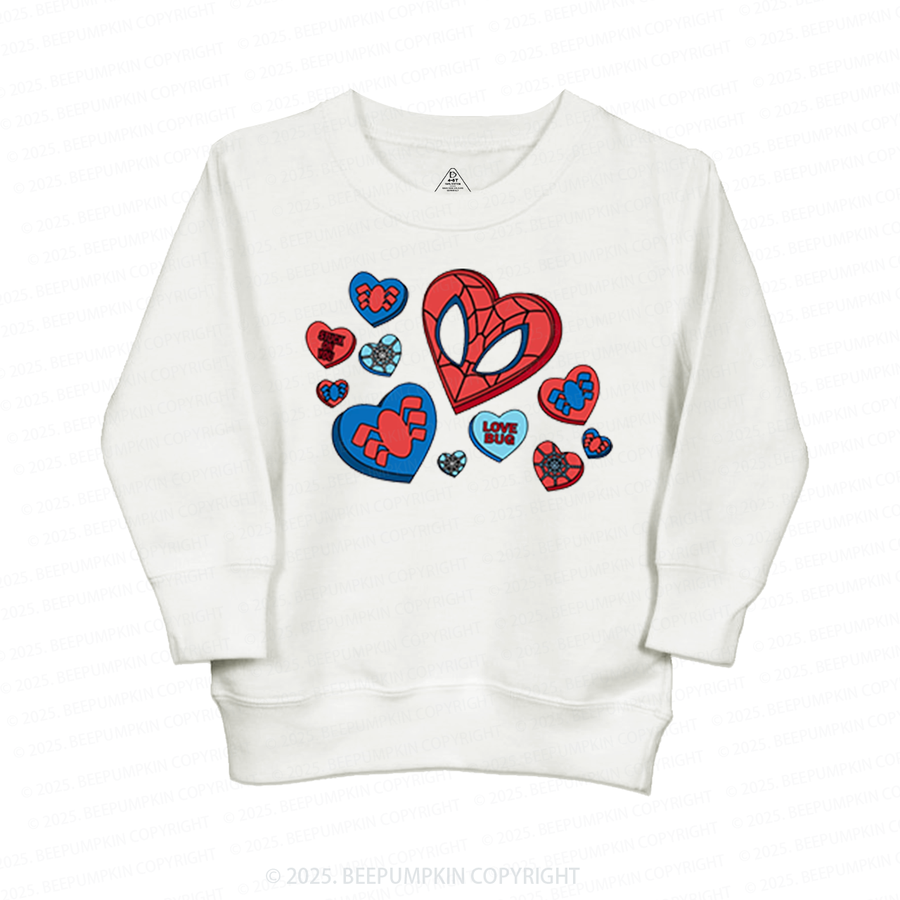 Superhero Valentine's Day Kid's Sweatshirt
