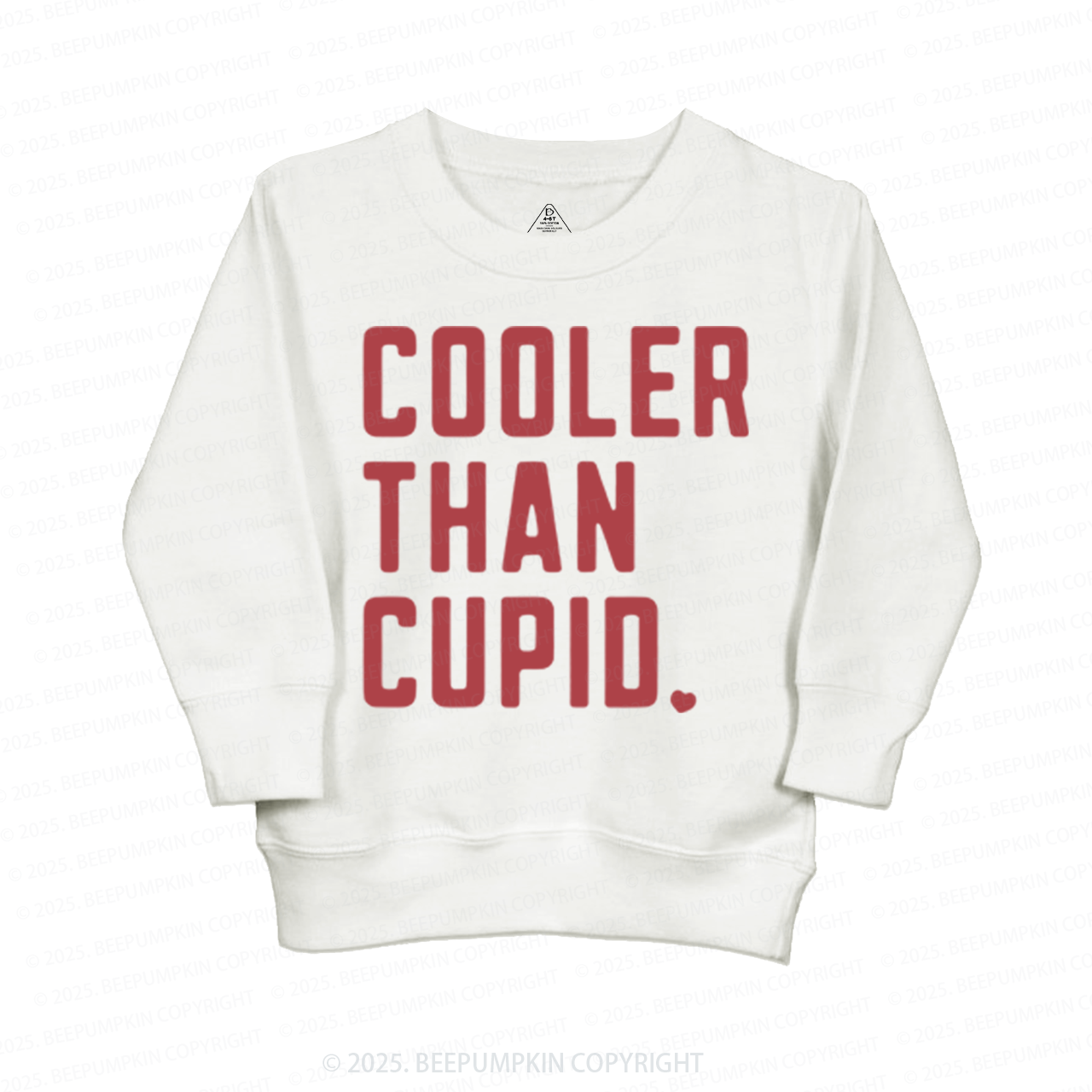 Cooler Than Cupid Valentine's Day Kid's Sweatshirt