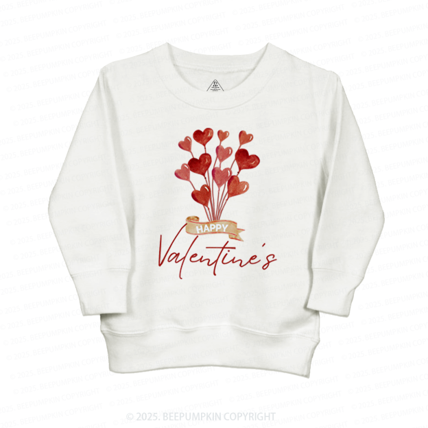 Red Hearts Valentine's Day Kid's Sweatshirt