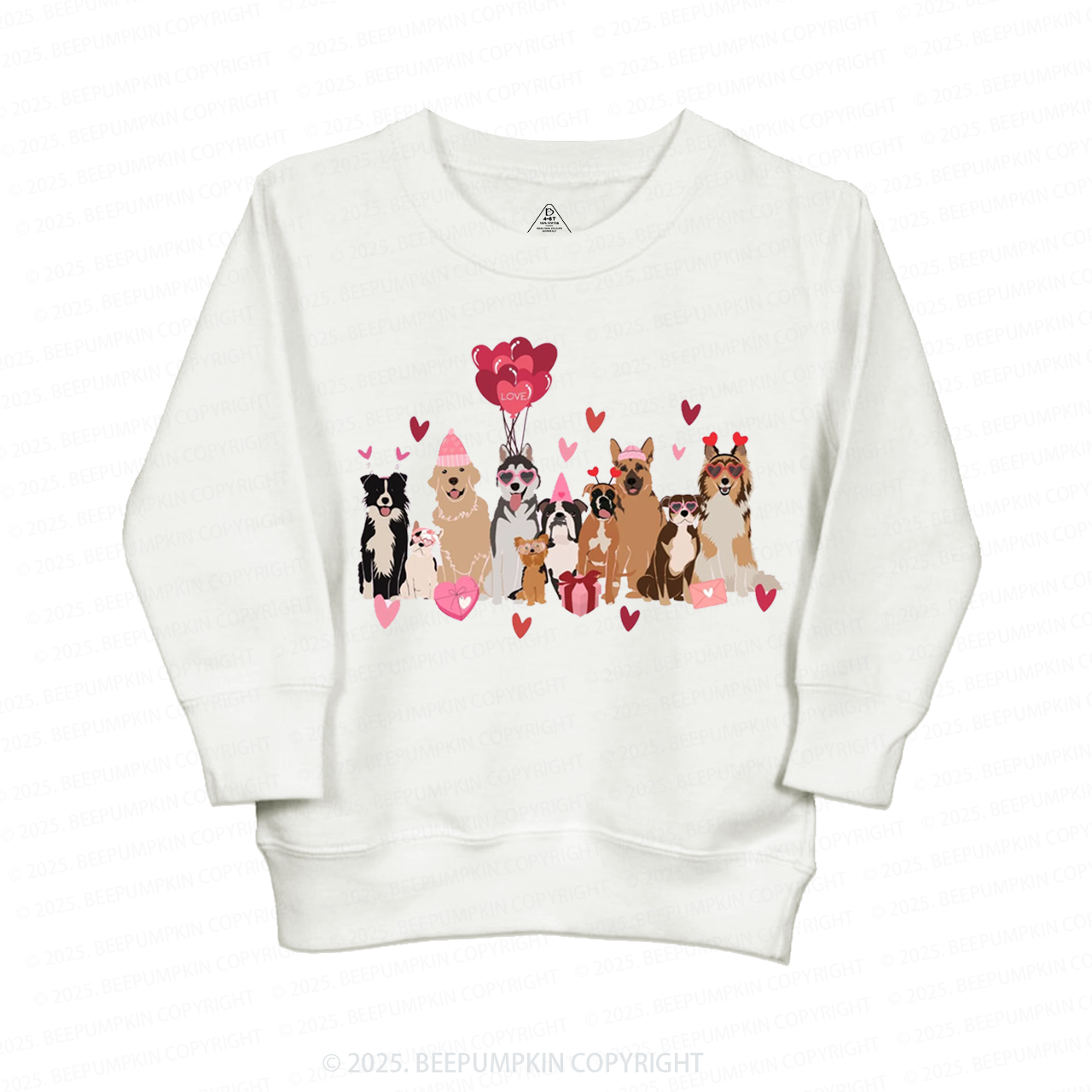 Dog Valentine's Day Kid's Sweatshirt