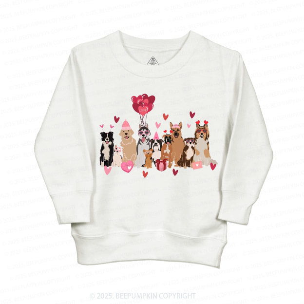 Dog Valentine's Day Kid's Sweatshirt