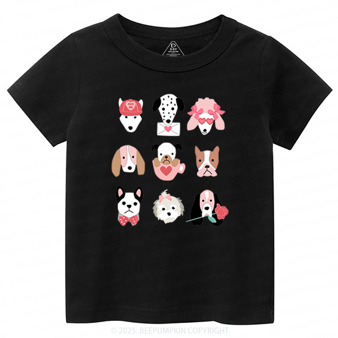 Dog Family Valentine's Day Toddler&Kid's Tees Beepumpkin Sale-Beepumpkin™