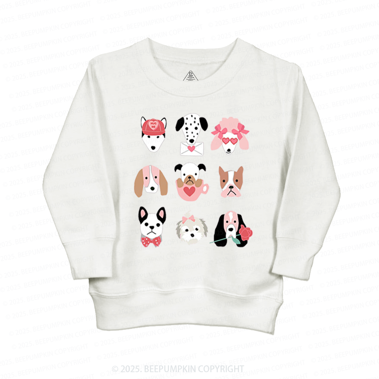 Dog Family Valentine's Day Kid's Sweatshirt
