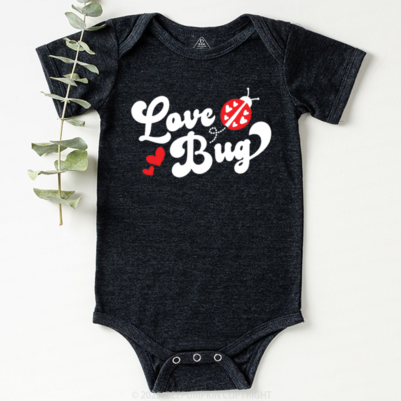 Love Bug Valentine's Day Bodysuit Beepumpkin