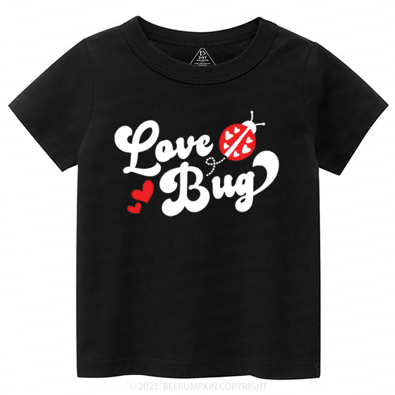 Love Bug Valentine's Day Toddler&Kid's Tees Beepumpkin