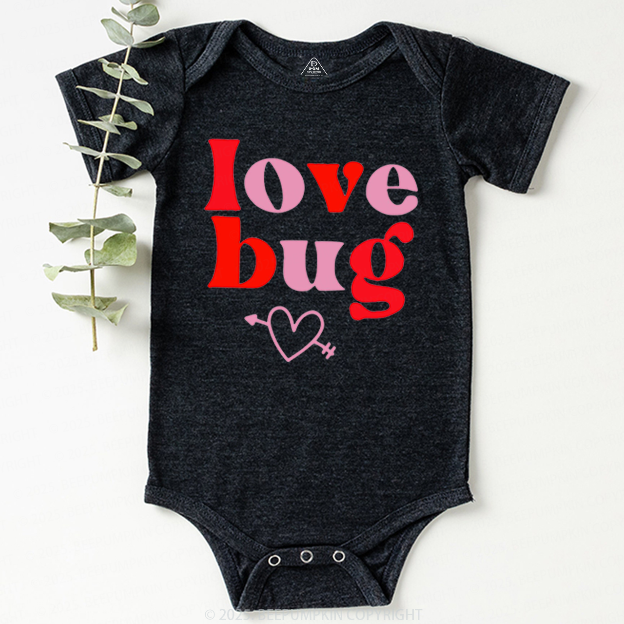 Love Bug Valentine's Day Bodysuit Beepumpkin 2