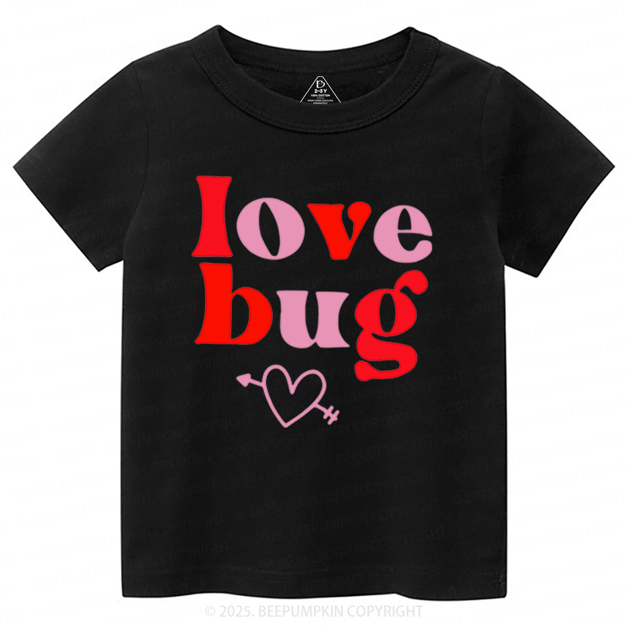 Love Bug Valentine's Day Toddler&Kid's Tees Beepumpkin 2