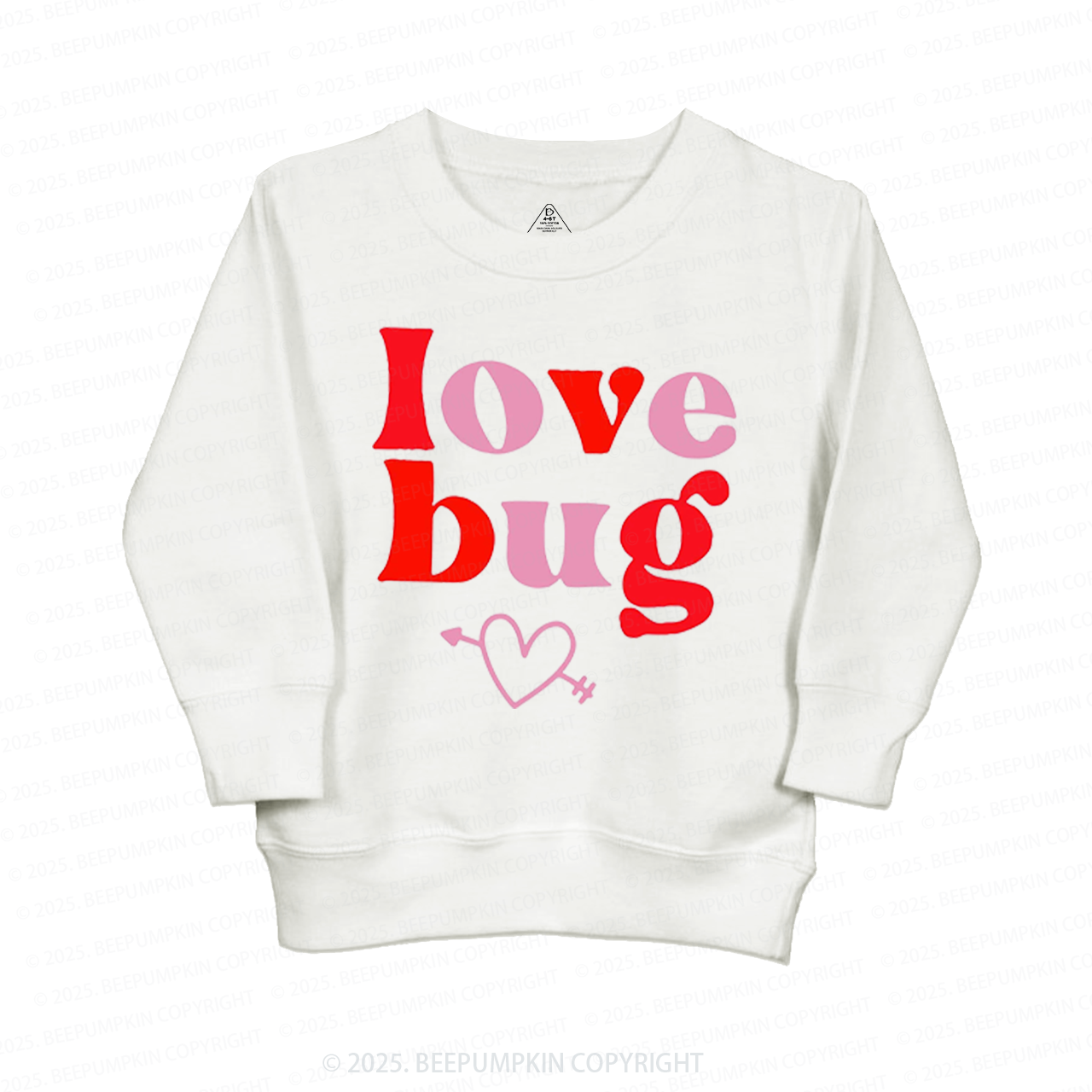 Love Bug Valentine's Day Kid's Sweatshirt 2
