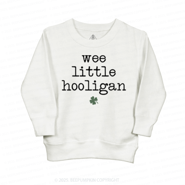 Wee Little Hooligan St. Patrick's Day Kid's Sweatshirt