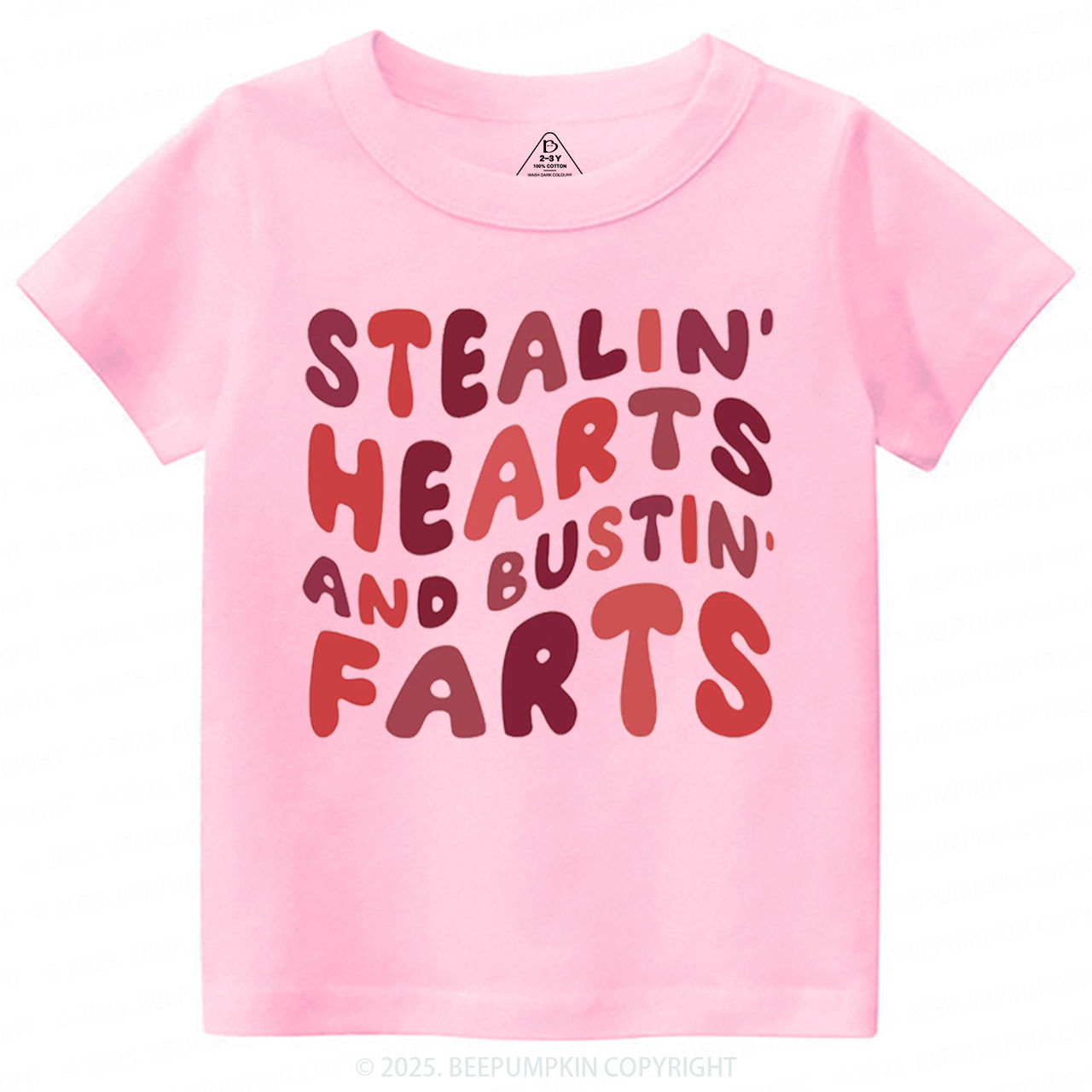 Stealin Hearts And Bustin Farts Valentine's Day Toddler&Kid's Tees Beepumpkin