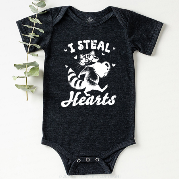 I Steal Hearts Valentine's Day Bodysuit Beepumpkin