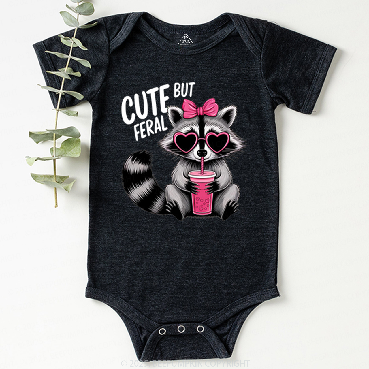 Cute But Feral Valentine's Day Bodysuit Beepumpkin