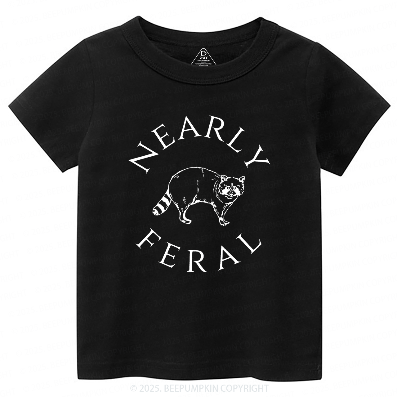 Nearly feral Toddler&Kid's Tees Beepumpkin