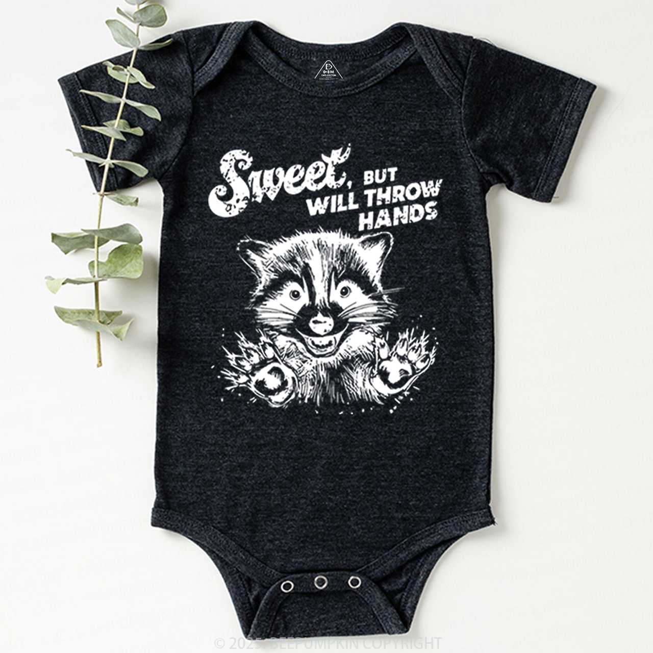 Sweet But Will Throw Hand Bodysuit Beepumpkin