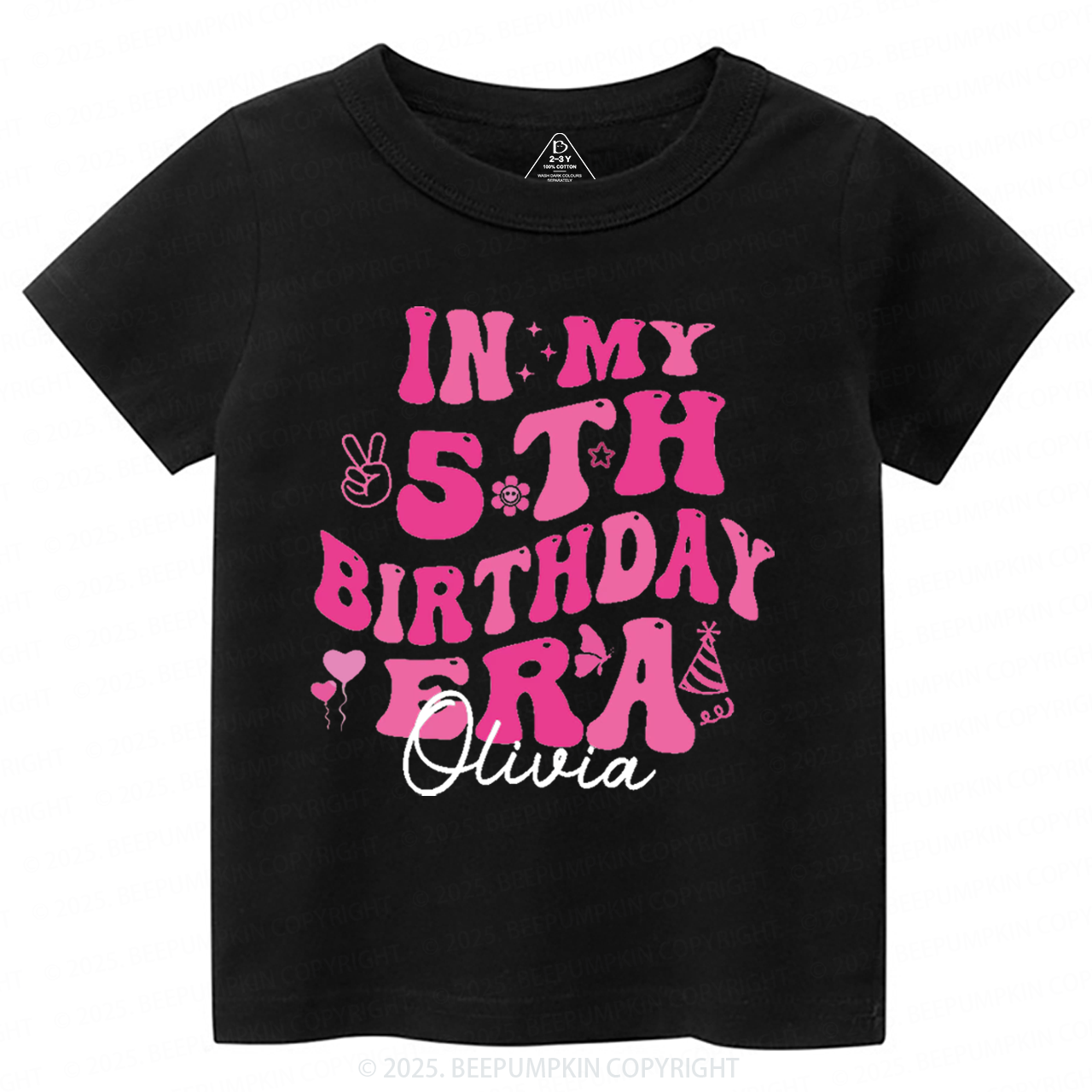 Personalized In My Birthday Era Toddler&Kid's Tees Beepumpkin