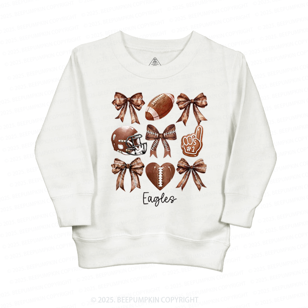 Personalized Kids Name Football Kid's Sweatshirt