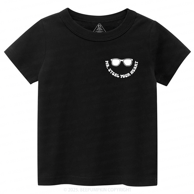 Mr Steal Your Heart Valentine's Day Toddler&Kid's Tees Beepumpkin