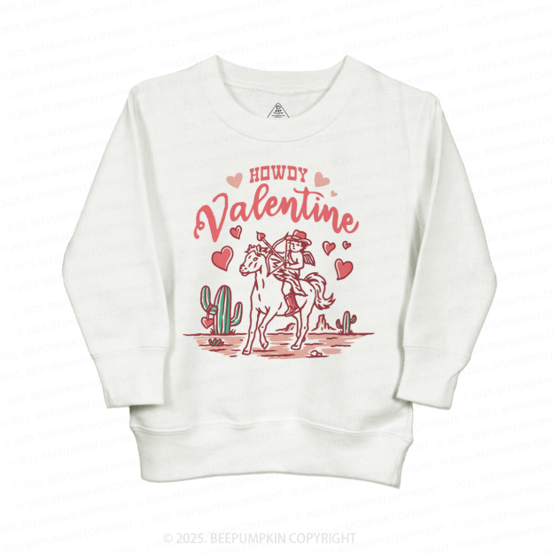 Howdy Valentine Kid's Sweatshirt