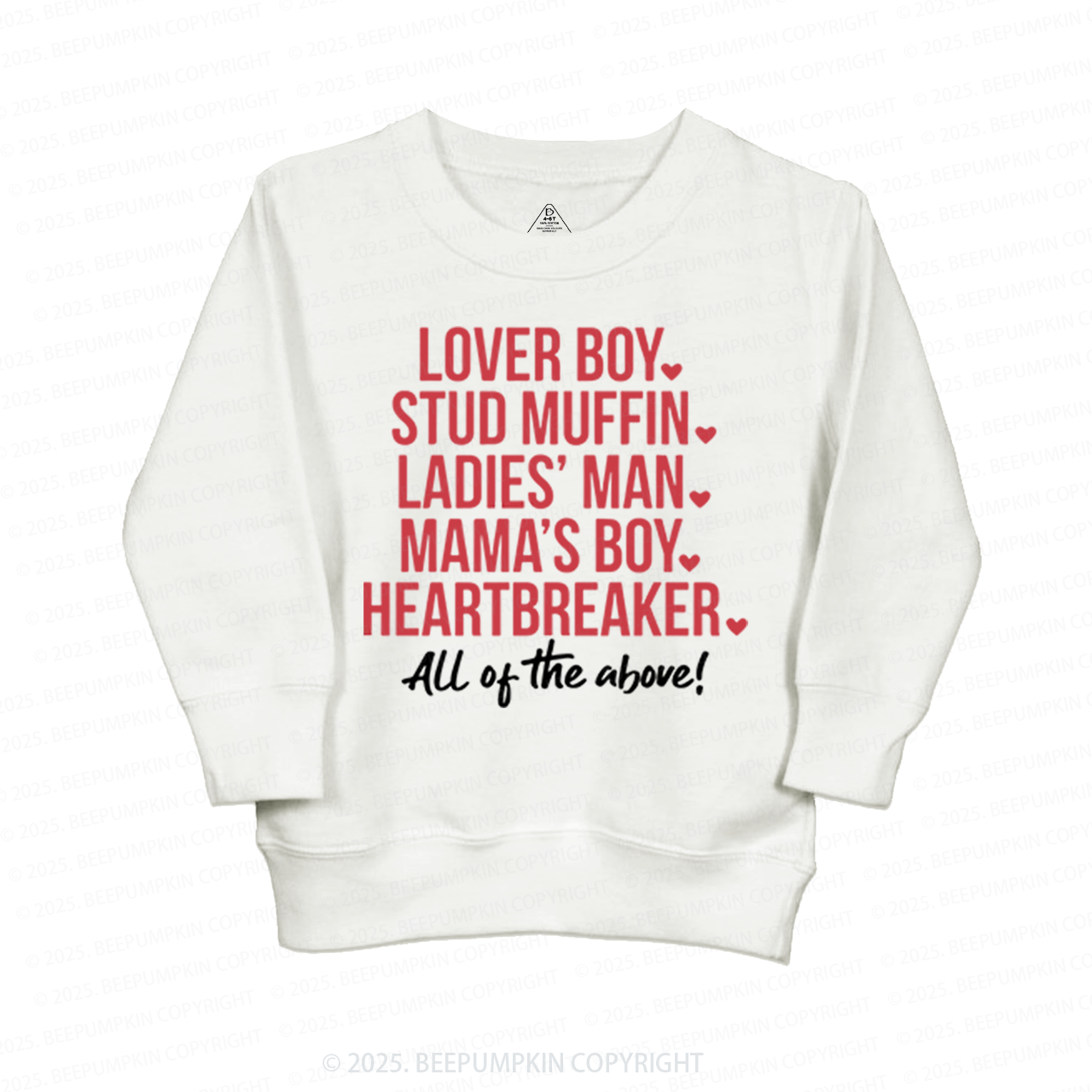 Boys Valentine's Day Kid's Sweatshirt