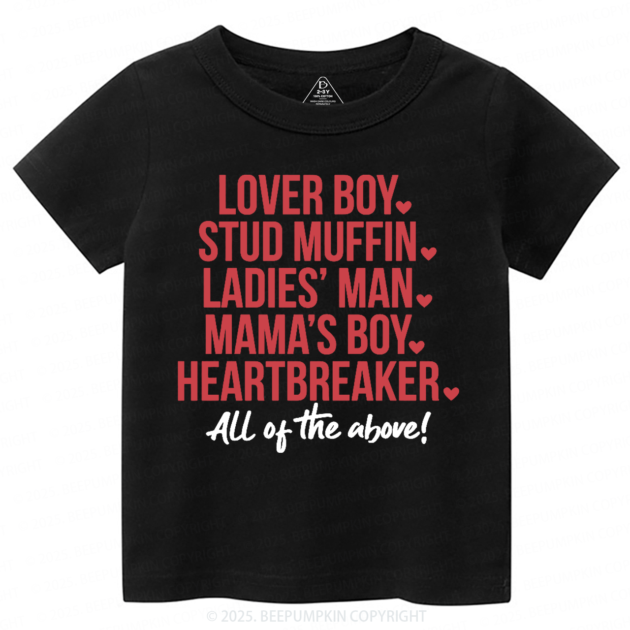 Boys Valentine's Day Toddler&Kid's Tees Beepumpkin