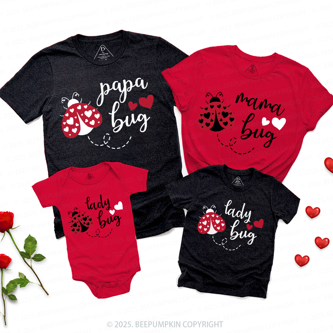 Love Bug Valentine's Day Family Shirt