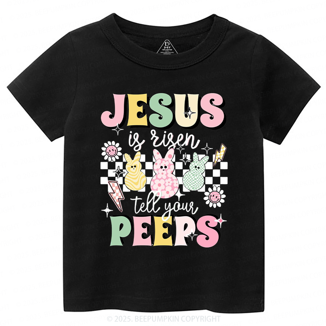 Jesus Is Risen Tell Your Peeps Toddler&Kid's Tees Beepumpkin