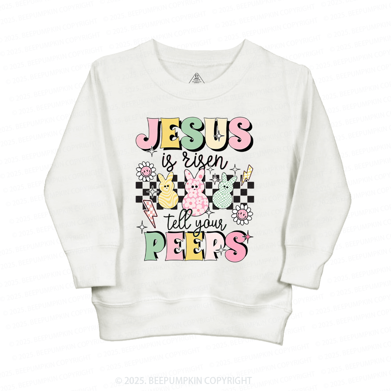 Jesus Is Risen Tell Your Peeps Easter Kid's Sweatshirt