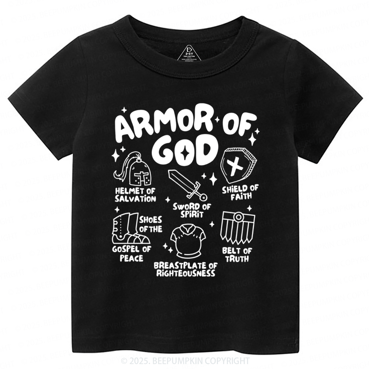 Armor of God Toddler&Kid's Tees Beepumpkin