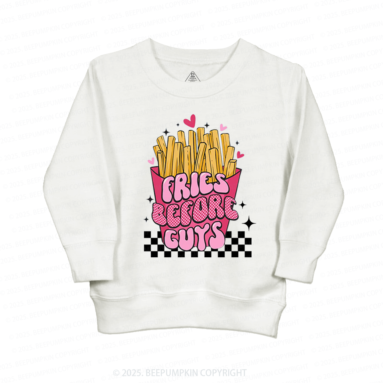 Fries Before Guys Kid's Sweatshirt