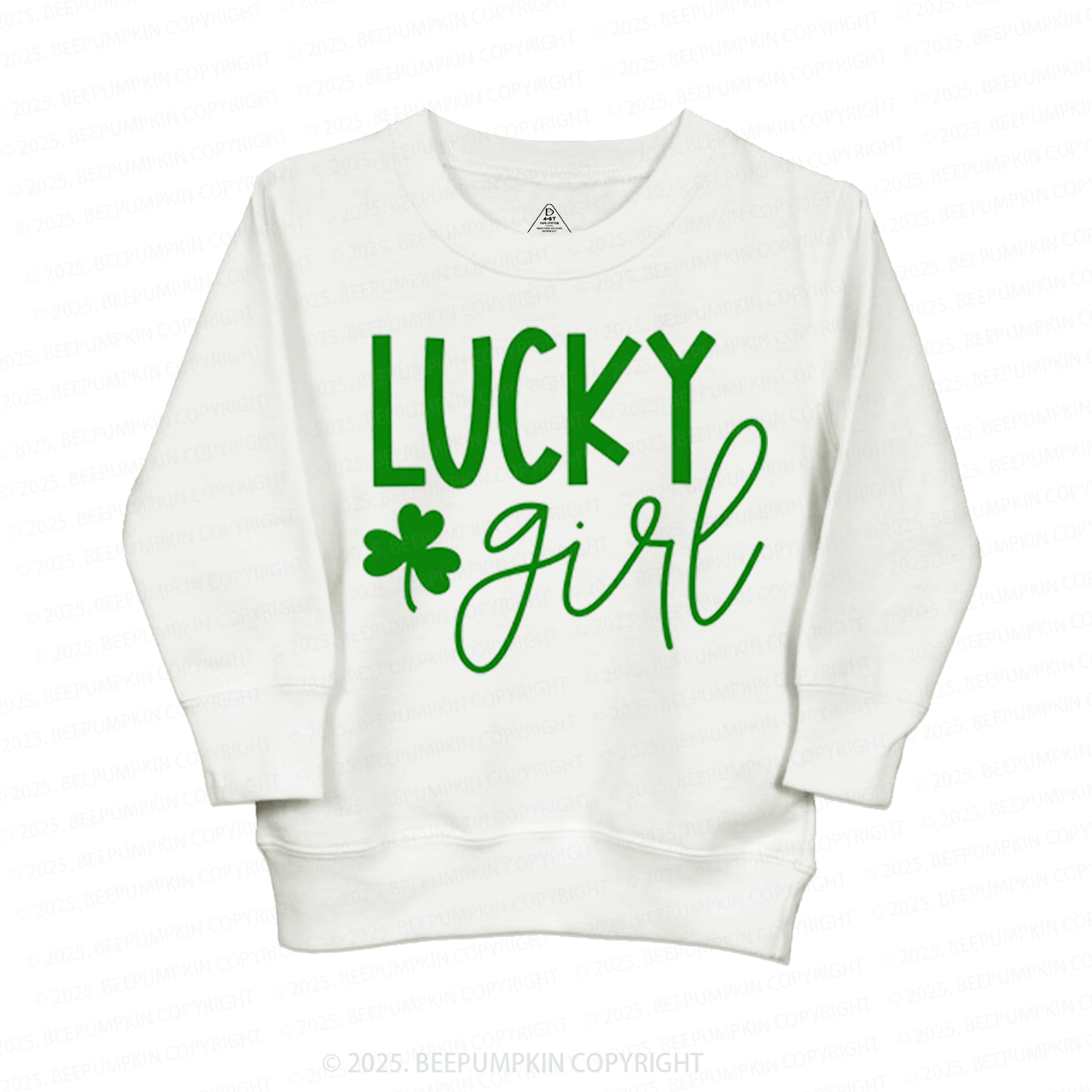 Personalized Lucky Boy And Girl St.Patricks Day Kid's Sweatshirt