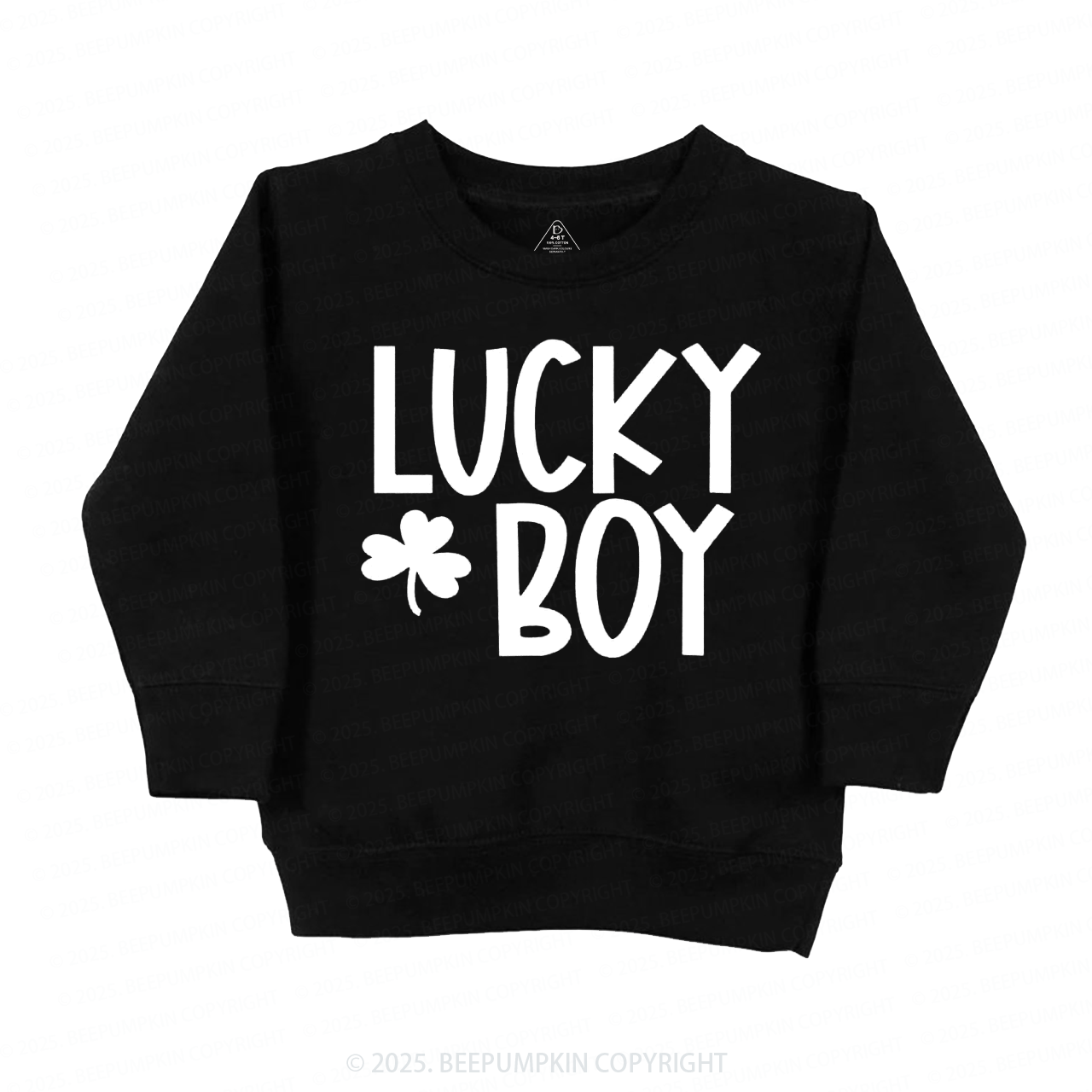 Personalized Lucky Boy And Girl St.Patricks Day Kid's Sweatshirt