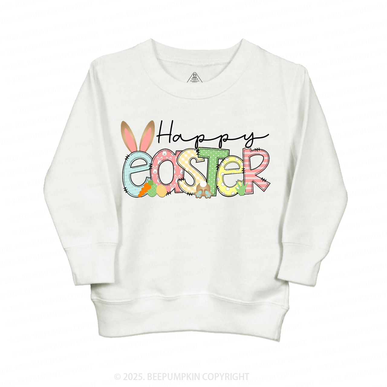 Personalized Name Happy Easter  Kid's Sweatshirt