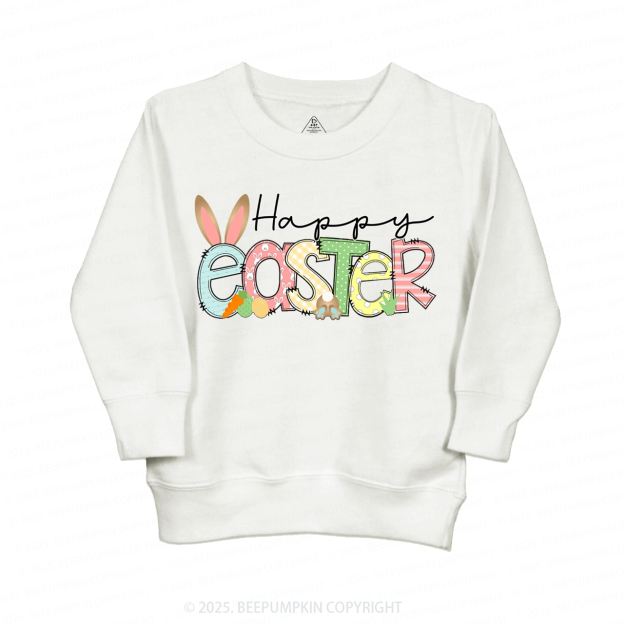 Personalized Name Happy Easter  Kid's Sweatshirt