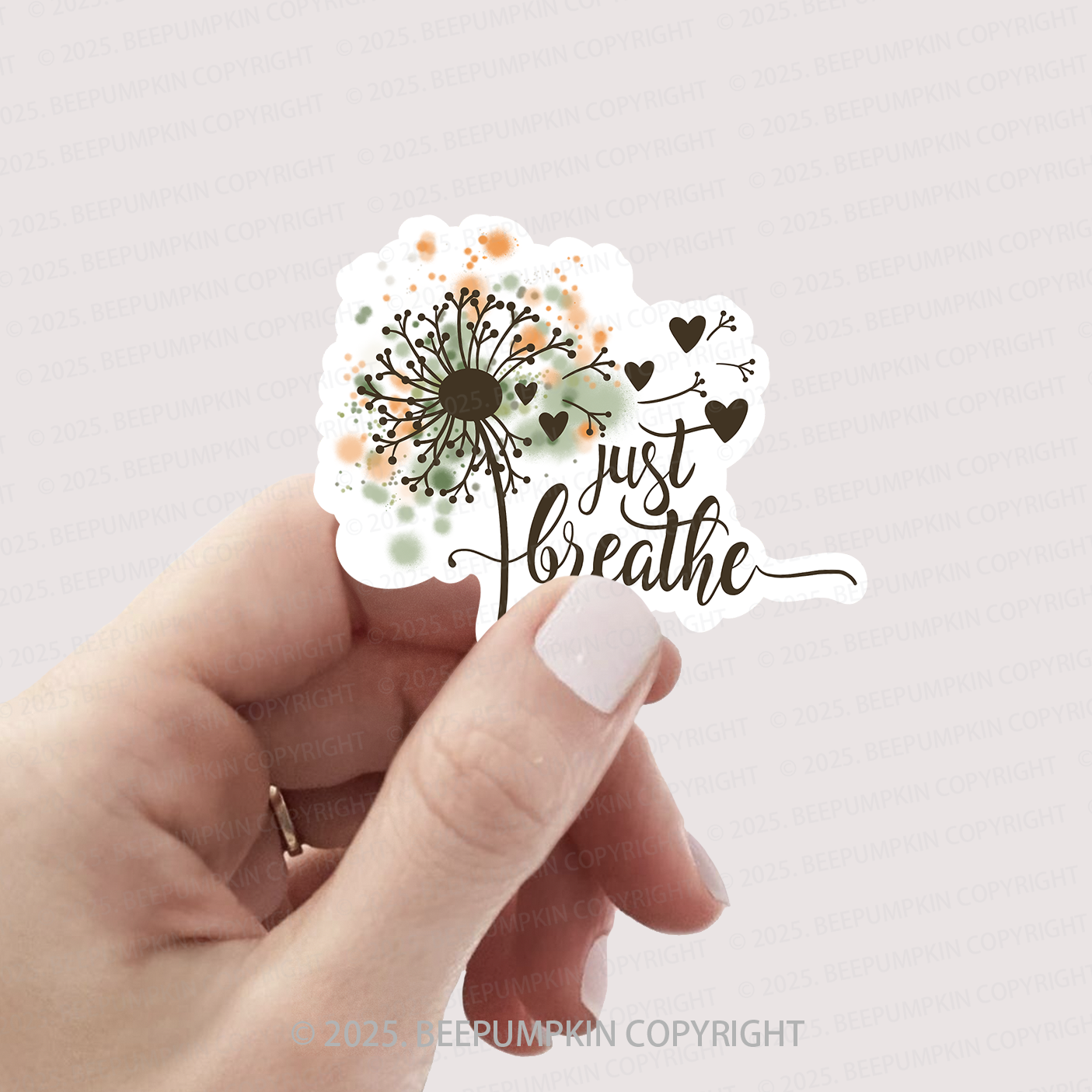 Just Breathe Stickers
